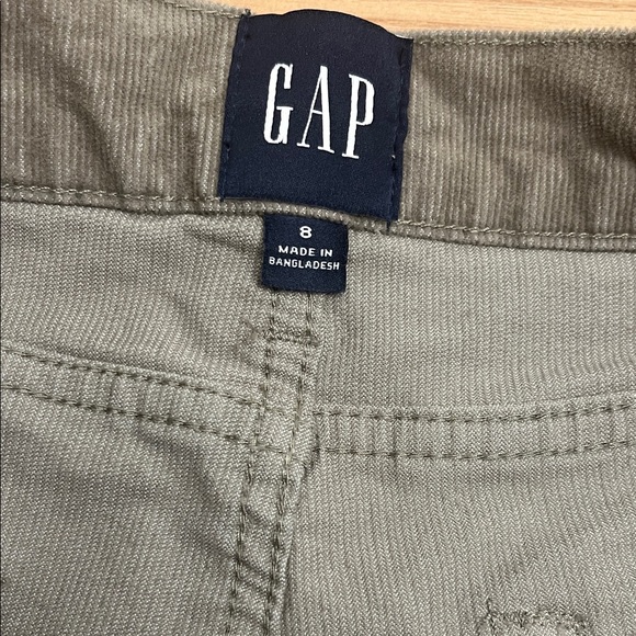 GAP Women's Light Green Jean Shorts Corduroy Women Size 8 - Picture 6 of 8